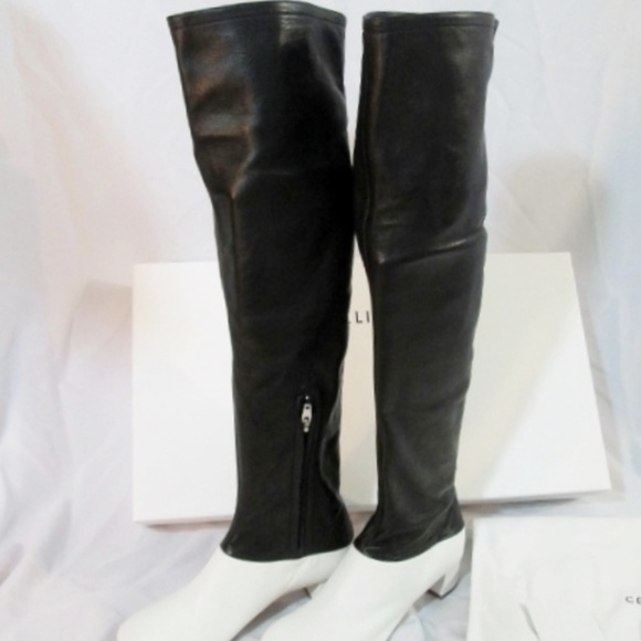 NEW CELINE PARIS Leather Thigh High Boot - Picture 5 of 8